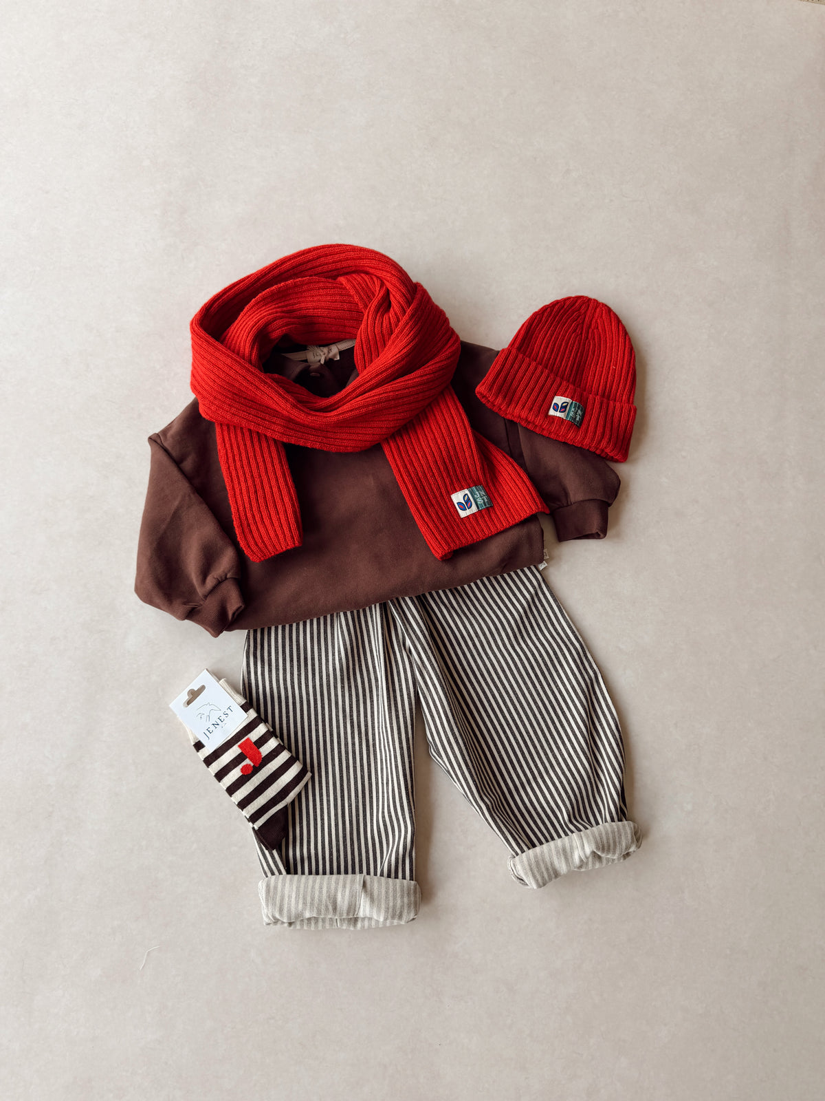Cameron polo sweater Fondant Brown - Jenest