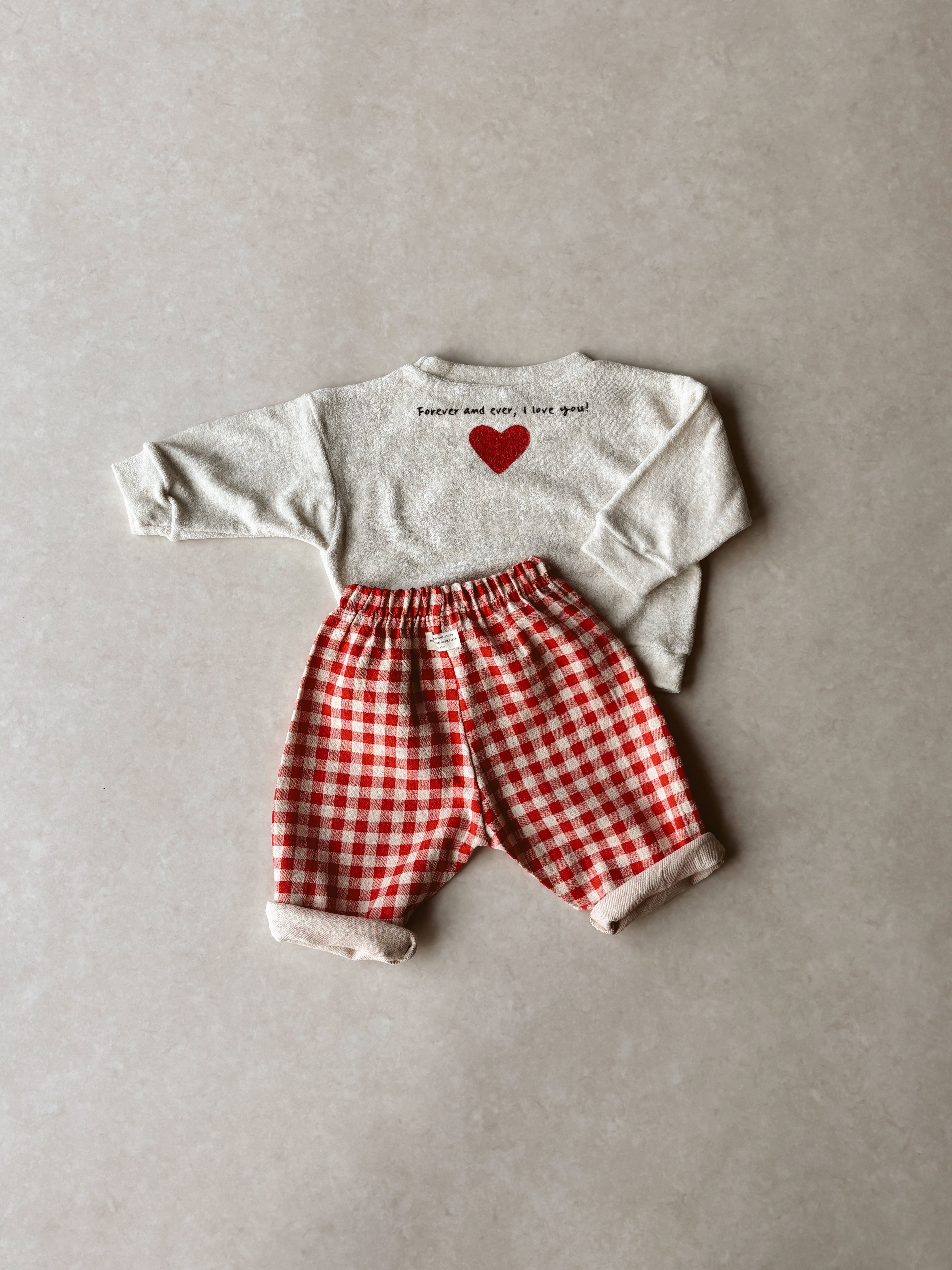 Chino pants - Red check