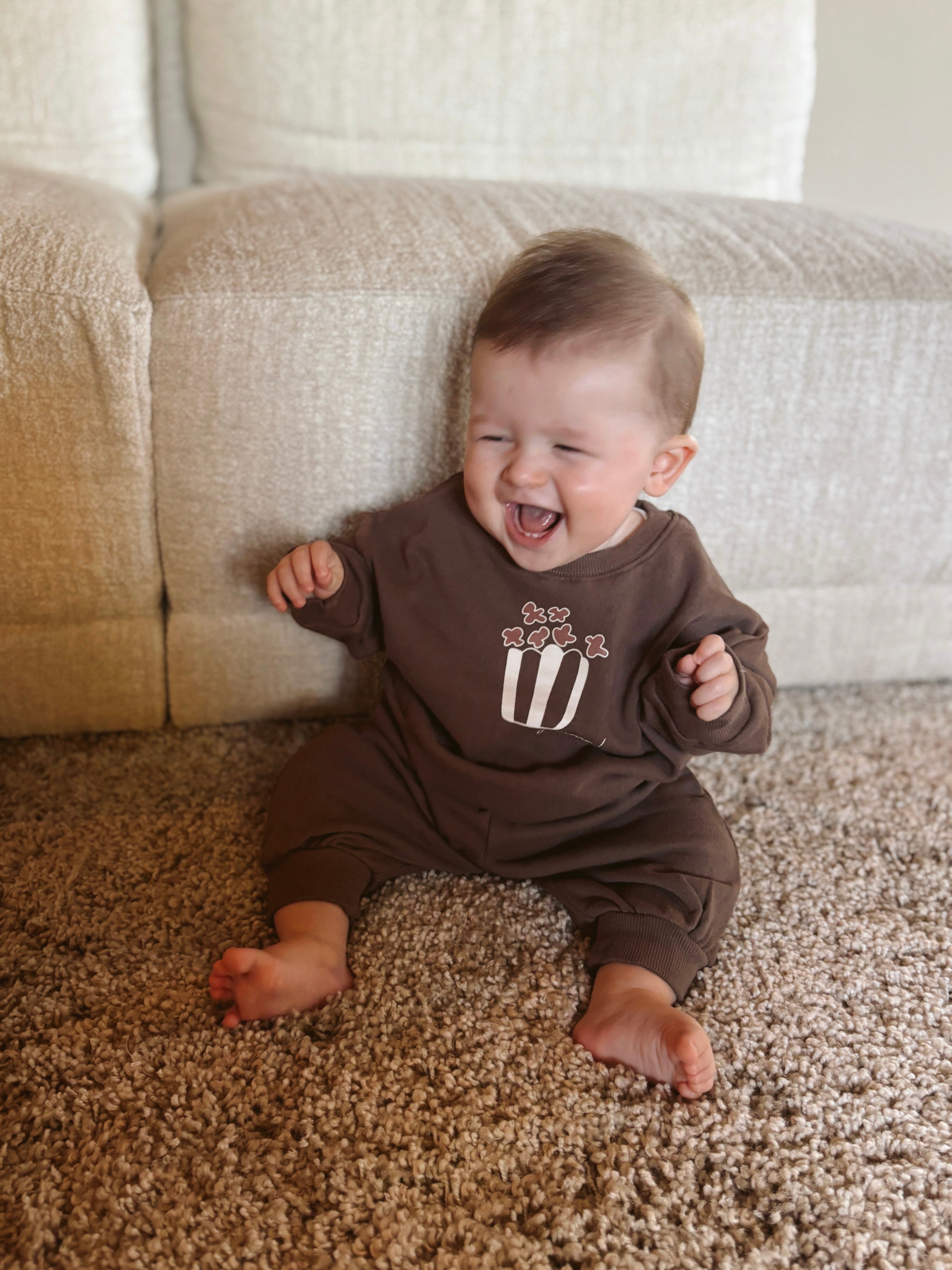 Popcorn sweatshirt - Brown