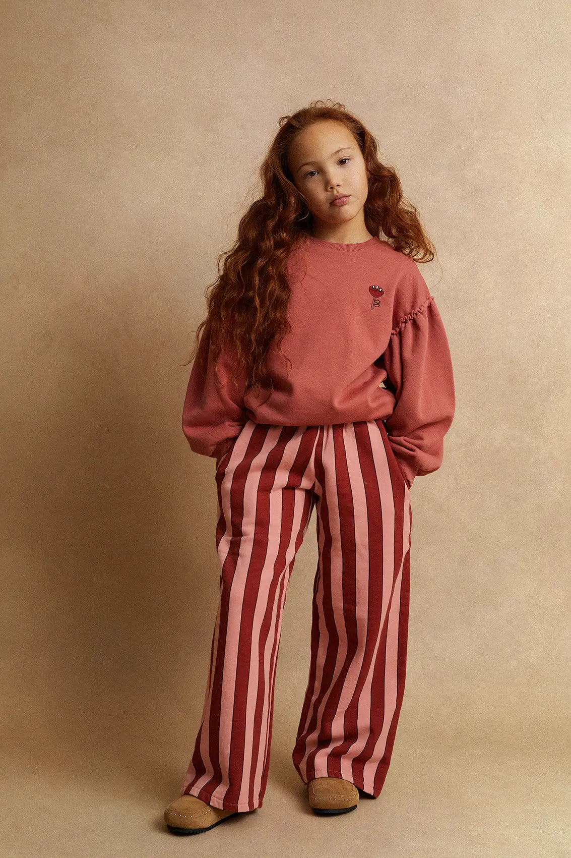 Sweatshirt girls puff sleeves - Sproet & Sprout