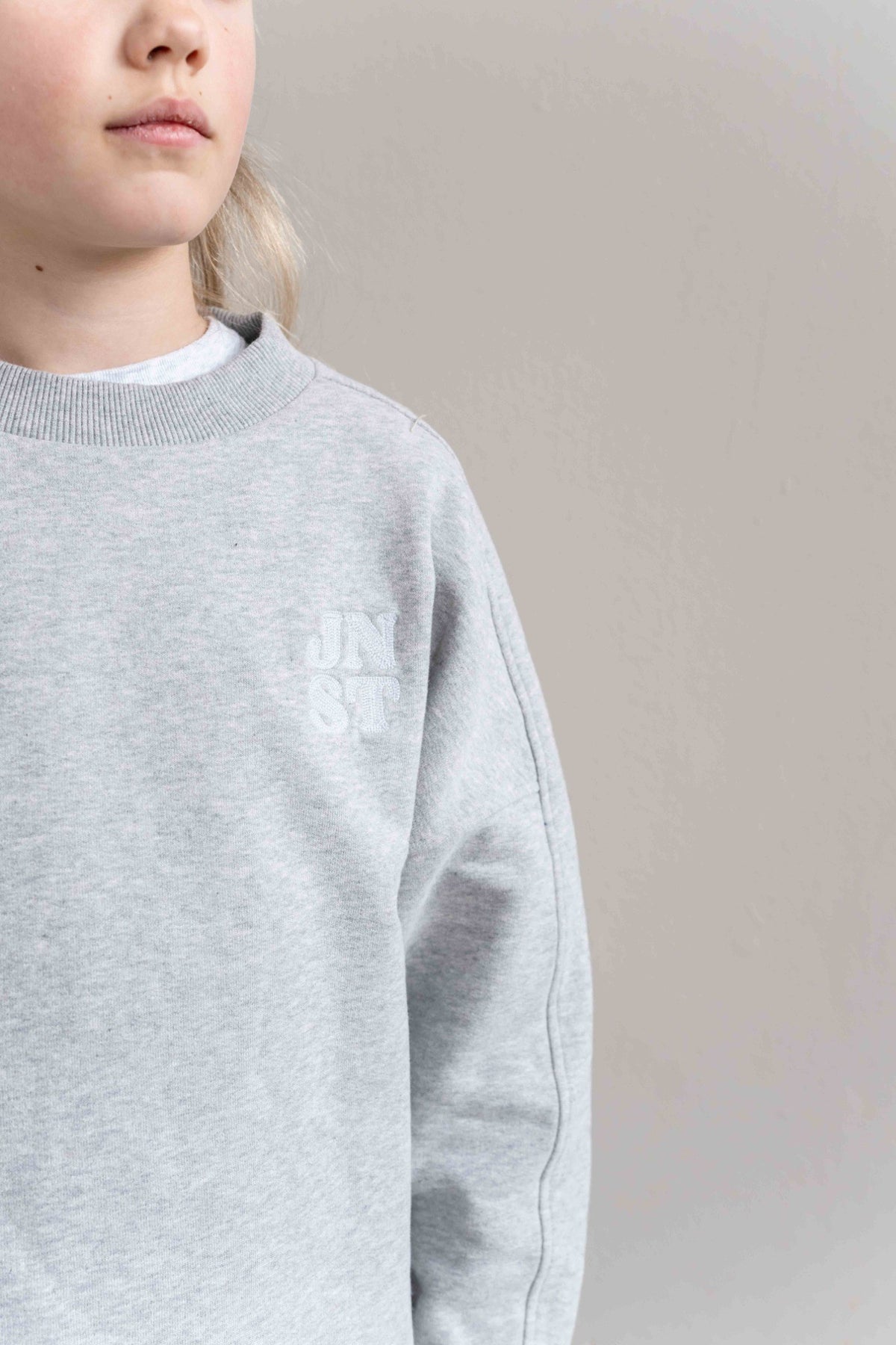 Billie sweater Grey Melange - Jenest